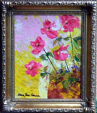Afternoon Blooms Acrylic on Canvas 8X10 Framed