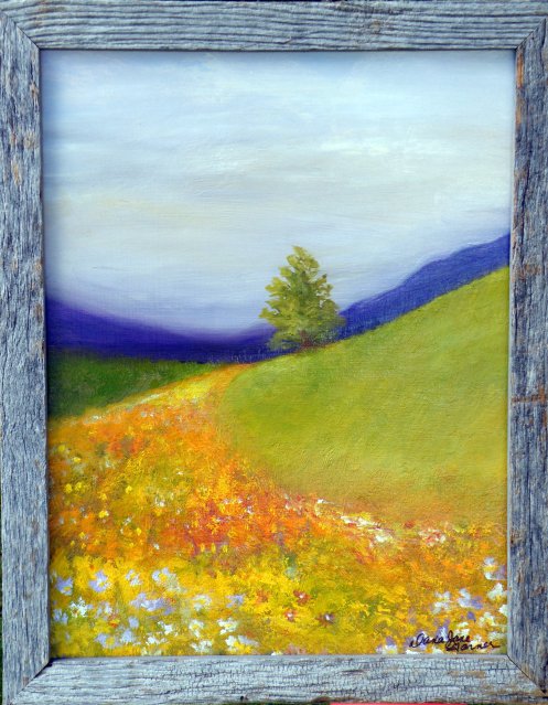 Road of Flowers 14x18 oil 